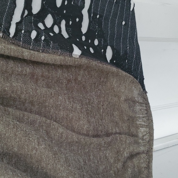 Forla Paris Large Art Dress Rag Doll Grey Stitches Patchwork 2000s - Picture 12 of 14